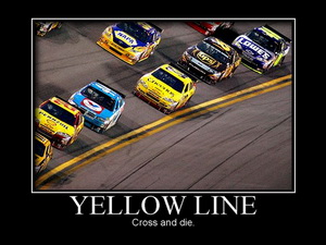 Yellow Line Nascar