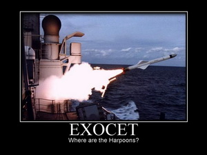 Exocet Where Harpoons?