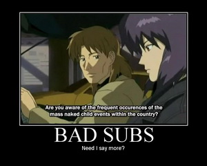 Bad Subs Ghost Shell